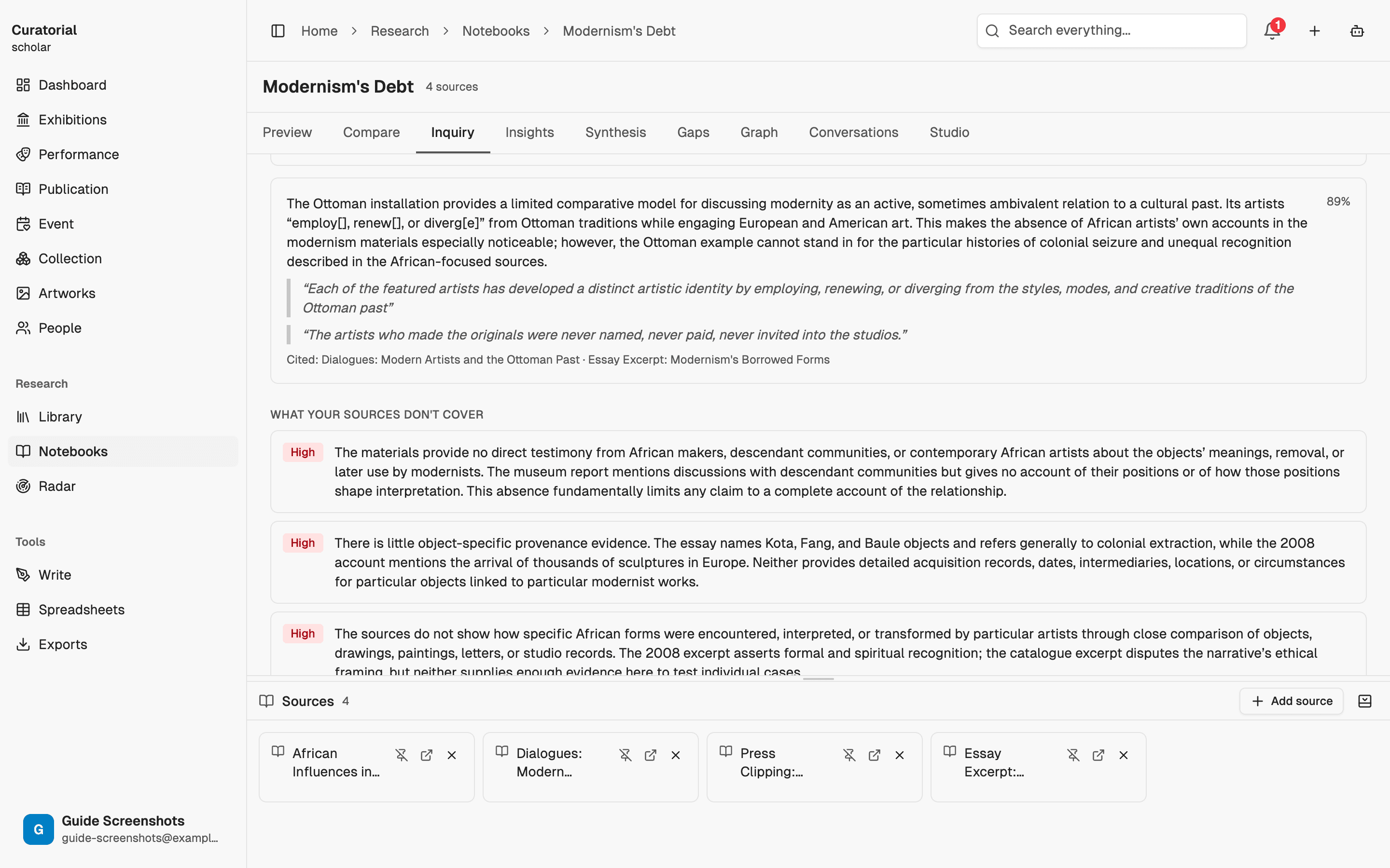 Themes with supporting quotes and citations